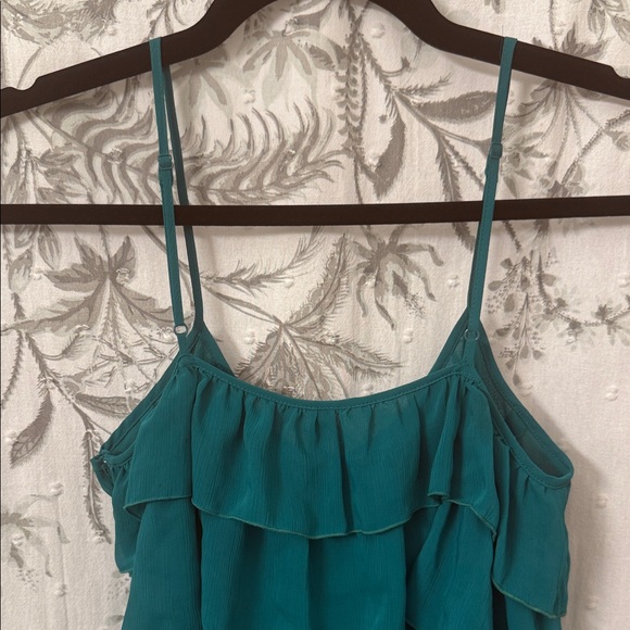 H&M Teal Layered Mini Dress - Picture 8 of 9